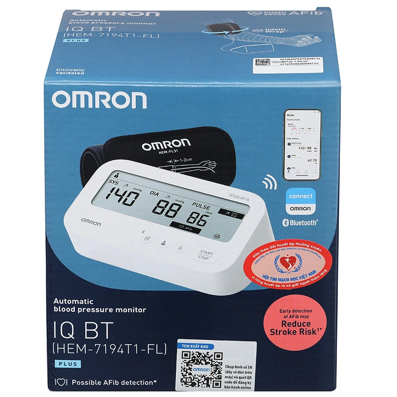 Máy đo huyết áp bắp tay Iq Bt Omron HEM-7194T1-FL - 10
